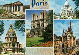 PARIS - La Madeleine - Le Sacré-Coeur -Saint-Louis-des-Invalides - Notre-Dame - La Saint-Chapele - Kirchen