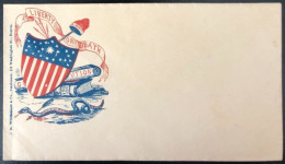 U.S.A, Civil War, Patriotic Cover - "Liberty Or Death" - Unused - (C536) - Marcophilie