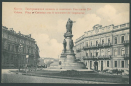 ODESSA Monument To Empress Catherine II Vintage Postcard Оде́сса Ukraine - Ukraine