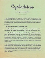 Publicité Cycladiene Oestrogène De Synthèse - Laboratoire Bruneau 17 Rue Du Berri Paris 8e - Advertising