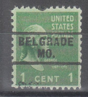 USA Precancel Vorausentwertungen Preo Locals Missouri, Belgrade 729 - Precancels