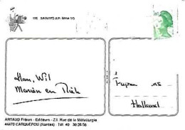 France & Marcofilia, Saintes, Multi, Brizambourg To Holand 1983 (106) - Lettres & Documents