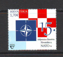 Croatia 2024 15th ANNIVERSARY OF CROATIA'S MEMBERSHIP IN NATO MNH - Croatia