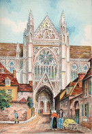 89-Auxerre-La Cathédrale Saint-Etienne  - éditeur : M. Barré & J. Dayez - Illustrateur : Barday -  1947-1951 - Auxerre