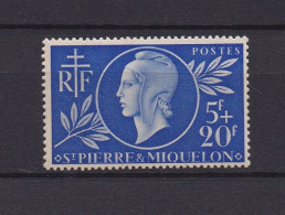 SAINT PIERRE ET MIQUELON 1944 TIMBRE N°314 NEUF** ENTRAIDE FRANCAISE - Unused Stamps