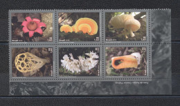 Brazil 2019- Mercosul Issue- Environment- Diversity Of Fungi Block Of 6v - Unused Stamps