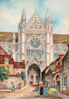 89-Auxerre-La Cathédrale Saint-Etienne  - éditeur : M. Barré & J. Dayez - Illustrateur : Barday -  1947-1950 - Auxerre