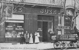 MARSEILLE (Bouches-du-Rhône) - Maison De La Suze, 29 Cours Lieutaud - Alcool, Apéritif à La Gentiane - Voyagé (2 Scans) - Unclassified