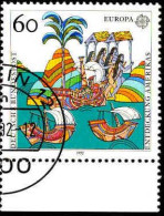 RFA Poste Obl Yv:1436/1437 Europa Cept Découverte De L'Amérique Bord De Feuille (TB Cachet Rond) - Used Stamps