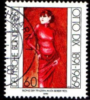 RFA Poste Obl Yv:1404/1405 Otto Dix Peintre (TB Cachet Rond) - Gebraucht