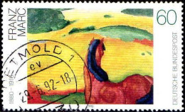 RFA Poste Obl Yv:1445/1447 Peinture Allemande Marc Macke & Kandinsky (TB Cachet Rond) - Used Stamps