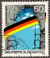 RFA Poste Obl Yv:1313/1314 1.Anniversaire De La Chute Du Mur De Berlin (Beau Cachet Rond) - Oblitérés