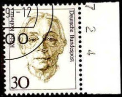 RFA Poste Obl Yv:1320/1321 Femmes De L'histoire Allemande Kollwitz & Boehm Bord De Feuille (Beau Cachet Rond) - Used Stamps