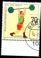 RFA Poste Obl Yv:1331/1334 Für Den Sport Evènements Sportifs Bord De Feuille (TB Cachet Rond) - Used Stamps