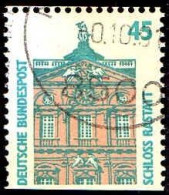 RFA Poste Obl Yv:1300/1301 Curiosités Schloss Rastatt & Helgoland (Beau Cachet Rond) - Gebraucht