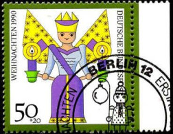 RFA Poste Obl Yv:1316/1319 Noël Figurines En Bois Bord De Feuille (TB Cachet Rond) - Used Stamps