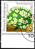 RFA Poste Obl Yv:1337/1341 Plantes Du Jardin Botanique Rennsteiggarten Bord De Feuille (TB Cachet Rond) - Gebraucht