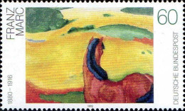 RFA Poste N** Yv:1445/1447 Peinture Allemande Du 20.Siècle Marc Macke & Kandinsky  - Unused Stamps