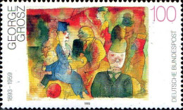 RFA Poste N** Yv:1488/1490 Peintres Allemands 20.Siècle Grosz Pankok & Weber - Unused Stamps