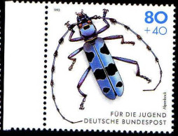 RFA Poste N** Yv:1497/1501 Für Die Jugend Coléoptères Menacés Bord De Feuille - Unused Stamps