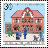 RFA Poste N** Yv:1395/1400 Für Die Wohlfahrtspflege Batiments Postaux En Allemagne - Unused Stamps