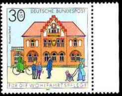 RFA Poste N** Yv:1395/1400 Wohlfahrtspflege Bureaux De Poste En Allemagne Bord De Feuille - Unused Stamps