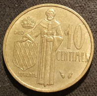 MONACO - 10 CENTIMES 1977 - Rainier III - KM 142 - 1960-2001 New Francs