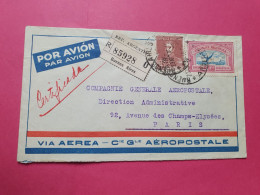 Argentine - Enveloppe En Reco De Buenos Aires Pour Paris En 1930 Par Avion - Réf 3616 - Covers & Documents