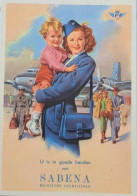 SABENA DC6 & Cabin Crew Postcard - Airline Issue - 1946-....: Ere Moderne