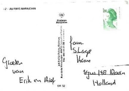 France & Marcofilia, Au Pays Maraichin, Multi, Castelnau-Magnoac A Holand 1985 (82) - Lettres & Documents