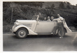 Photographie Amateur Vintage Snapshot Automobile Voiture Car Cabriolet - Cars