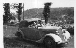 Photographie Amateur Vintage Snapshot Automobile Voiture Car Cabriolet - Automobiles