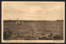 AK Storkow / Mark, Blick Auf Den See Mit Segelboot  - Storkow