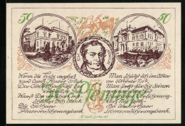 Notgeld Gotha 1921, 50 Pfennig, E.W. Arnoldi, Feuerversicherungsbank Und Lebensversicherungsbank  - [11] Local Banknote Issues