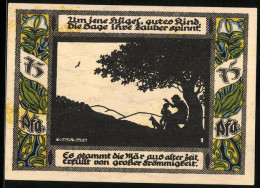 Notgeld Gollnow 1921, 75 Pfennig, Alte Frau Erzählt Dem Kind Eine Sage  - [11] Emissions Locales