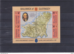 GUERNESEY 1987 CARTE Yvert BF 7, Michel Block 4 NEUF** MNH Cote 7,50 Euros - Guernesey