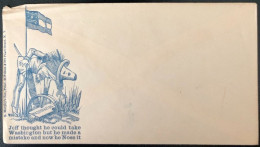 U.S.A, Civil War, Patriotic Cover - "Jeff Thought He Could Take Washington..." - Unused - (C551) - Postal History