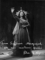 310524 - PHOTO SPECTACLE ARTISTE - HELIA T'HEZAN Autographe Opéra Armide De Lully Tragédie Mezzo Soprano - Entertainers