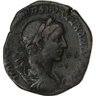 Alexandre Sévère, Sesterce, 223, Rome, Bronze, TB+, RIC:404d - Les Sévères (193 à 235)