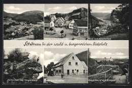 AK Schönau / Pfalz, Gasthaus Mischler, Wegelnburg, Klosterfels, Ortspanorama  - Other & Unclassified