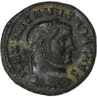 Galère, Follis, 296-297, Ticinum, Bronze, TTB+, RIC:32b - La Tetrarchía Y Constantino I El Magno (284 / 307)