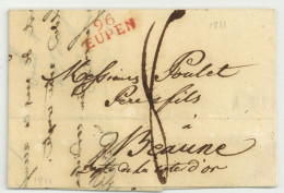 96 EUPEN Rouge Pour Beaune 1811 - 1794-1814 (Französische Besatzung)