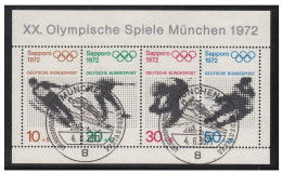 BLOC JEUX OLYMPIQUE D' HIVER MUNICH 1972 OBLITERE - Atletiek