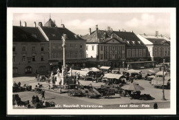 AK Wr. Neustadt / Niederdonau, Blick Auf Den Platz  - Sonstige & Ohne Zuordnung