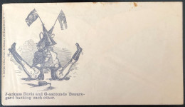 U.S.A, Civil War, Patriotic Cover - "J-ackass Davis..." - Unused - (C552) - Poststempel