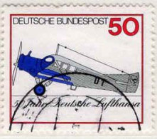 RFA Poste Obl Yv: 727 Mi:878 Deutsche Lufthansa Fokker F13 (Beau Cachet Rond) (Thème) - Airplanes