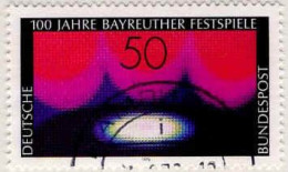 RFA Poste Obl Yv: 745 Mi:896 Bayreuther Festspiele (Beau Cachet Rond) (Thème) - Musique