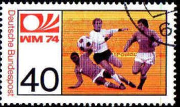 RFA Poste Obl Yv: 658 Mi:812 WM74 Football (cachet Rond) (Thème) - Other & Unclassified
