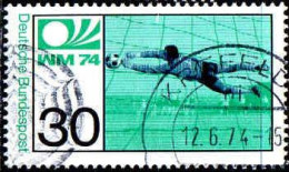 RFA Poste Obl Yv: 657 Mi:811 WM74 Football (TB Cachet Rond) (Thème) - Other & Unclassified