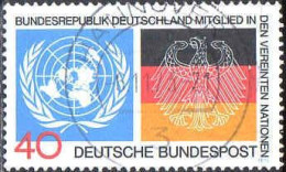 RFA Poste Obl Yv: 628 Mi:781 Bundesrepublik Mitglied Der UNO (Beau Cachet Rond) (Thème) - ONU